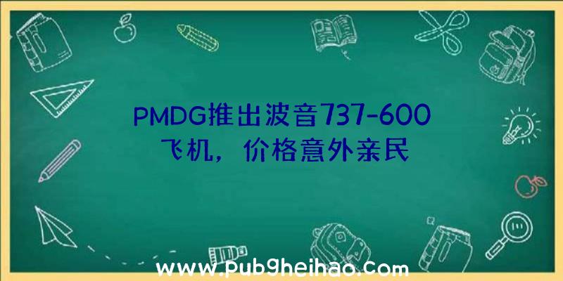 PMDG推出波音737-600飞机，价格意外亲民