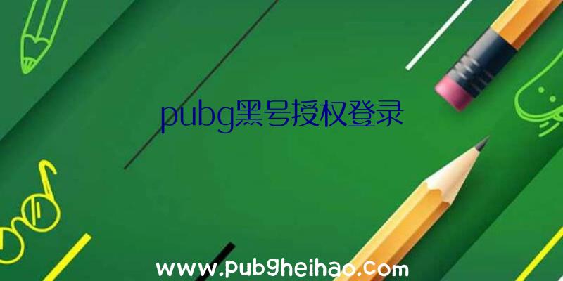 pubg黑号授权登录