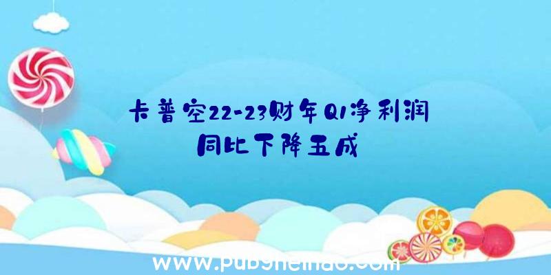 卡普空22-23财年Q1净利润同比下降五成