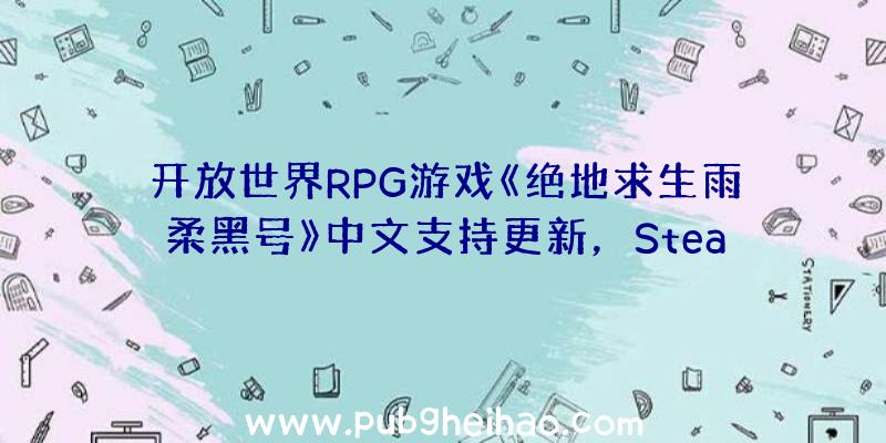 开放世界RPG游戏《绝地求生雨柔黑号》中文支持更新，Steam平台首发8折促销