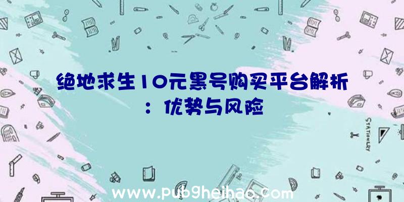 绝地求生10元黑号购买平台解析：优势与风险
