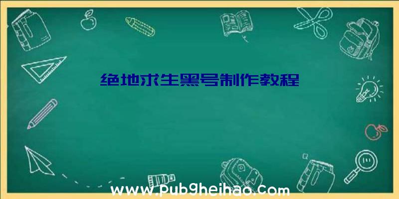 绝地求生黑号制作教程