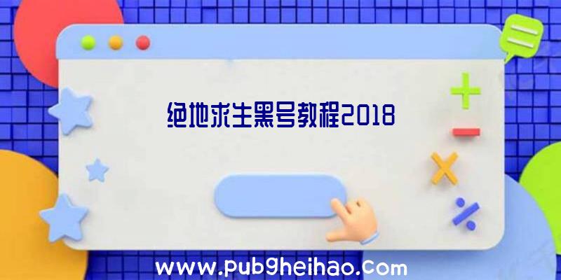 绝地求生黑号教程2018