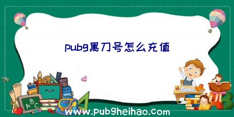 pubg黑刀号怎么充值