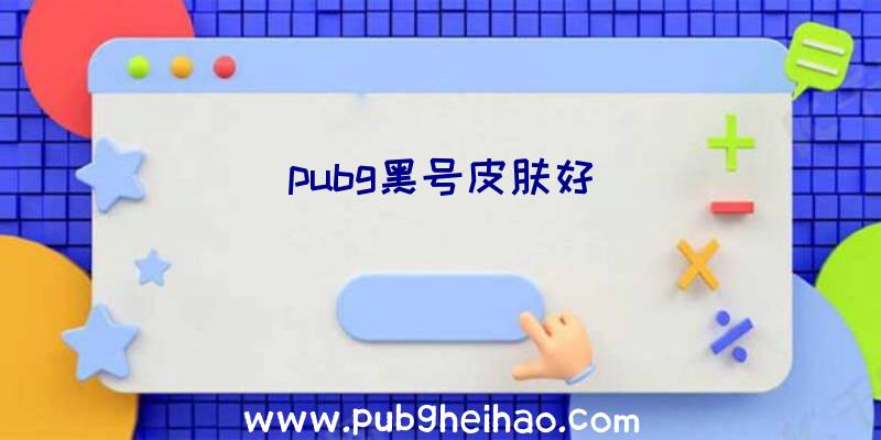 pubg黑号皮肤好