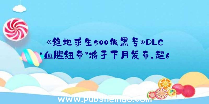 《绝地求生500级黑号》DLC“血腥纽带”将于下月发布，超6小时体验将着重于感染者战斗